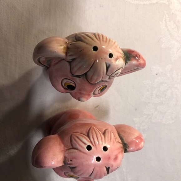 Vintage 50's Pink Mice Salt and Pepper Shakers Japan Novelty S&P Shakers Kitsch - Picture 2 of 9